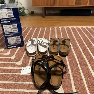 3 brand new pairs of Birkenstocks - size 40